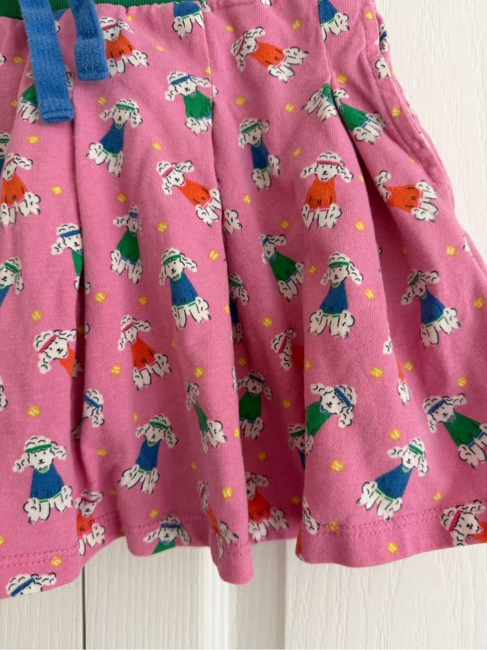 Mini Boden Pleated Jersey Skort 7-8y
